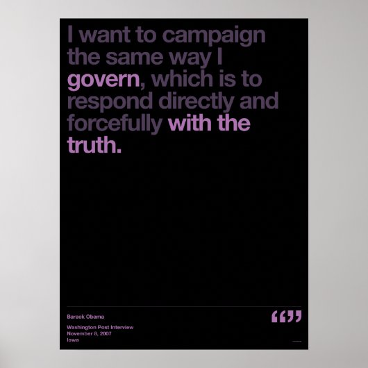 Obama Quotes Poster (Voorkant)