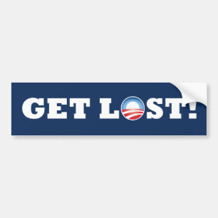 Obama raakt verloren! Bumpersticker