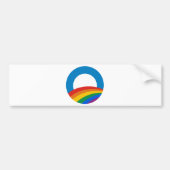 Obama Rainbow Bumpersticker (Voorkant)