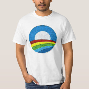 Obama Rainbow Circle Design T-shirt