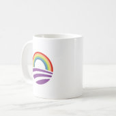Obama Rainbow Koffiemok (Voorkant links)