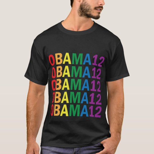 Obama Rainbow Pride 2012 Women's Shirt (Voorkant)