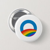 Obama Rainbow Ronde Button 5,7 Cm (Voorkant /achterkant)