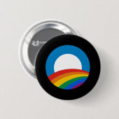 Obama Rainbow Ronde Button 5,7 Cm (Voorkant /achterkant)
