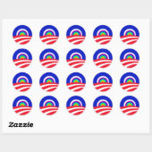 Obama Rainbow Stickers (Vel)