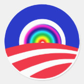Obama Rainbow Stickers (Voorkant)