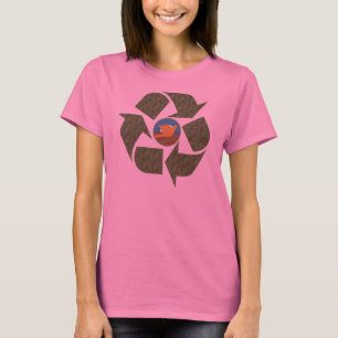 Obama Recyclen het Shirt van de VredesLogo met lan