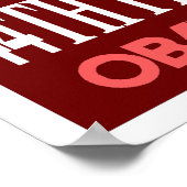 Obama Red 44e President Poster 3 (Hoek)