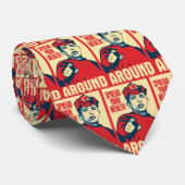 Obama Red Army - Verspreid je rijkdom rond:OHP Str Stropdas (Opgerold)