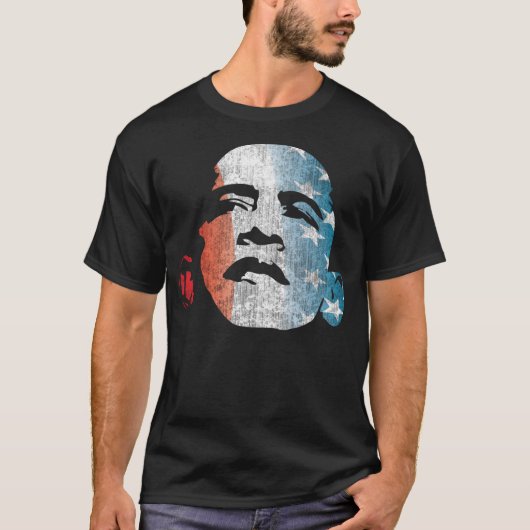 Obama Red White en Blue 12 T-shirt (Voorkant)