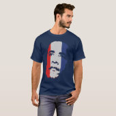 Obama Red White en Blue Face shirt (Voorkant volledig)