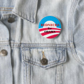 OBAMA, REDNECKS RONDE BUTTON 5,7 CM (In situ)