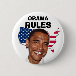 OBAMA, REGELS RONDE BUTTON 5,7 CM