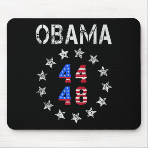 Obama Retro Amerikaanse Vlag Patriottisch 2028 44 Muismat