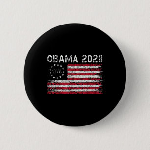 Obama retro Amerikaanse  vlag Patriottisch 2028 Po Ronde Button 5,7 Cm