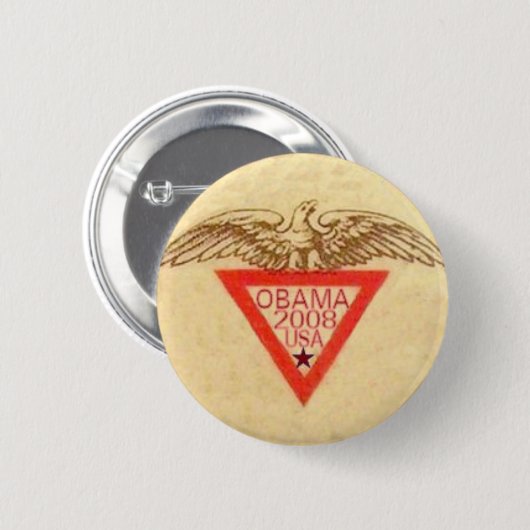 Obama Retro Eagle Button (Voorkant /achterkant)