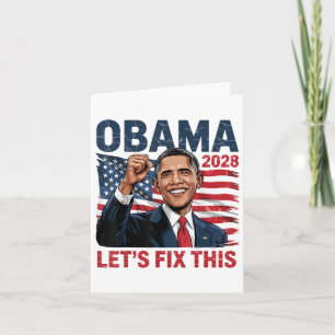 Obama Retro Patriottische 2028 Politieke Prote Kaart