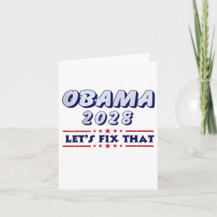 Obama Retro Patriottische 2028 Politieke Prote Kaart