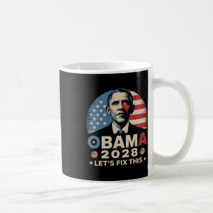 Obama Retro Patriottische 2028 Politieke Prote Koffiemok