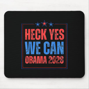 Obama Retro Patriottische 2028 Politieke Prote Muismat