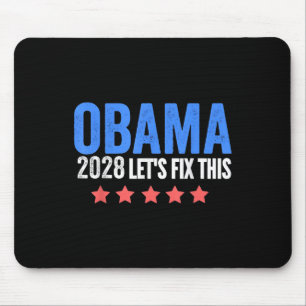 Obama Retro Patriottische 2028 Politieke Prote Muismat
