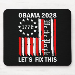 Obama Retro Patriottische 2028 Politieke Prote Muismat