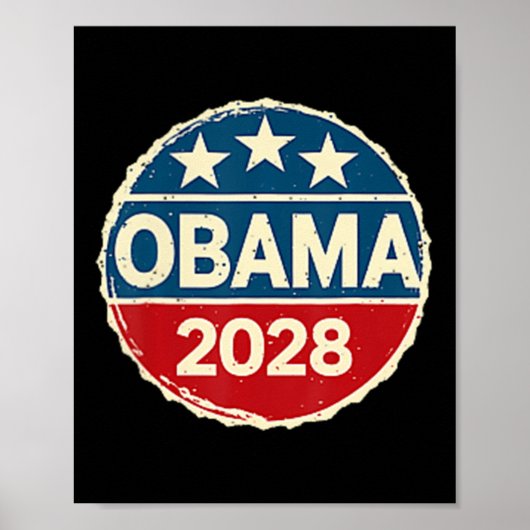 Obama Retro Patriottische 2028 Politieke Prote Poster (Voorkant)