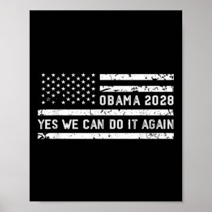 Obama Retro Patriottische 2028 Politieke Prote Poster