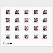 Obama Retro Patriottische 2028 Politieke Prote Ronde Sticker (Vel)