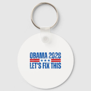 Obama Retro Patriottische 2028 Politieke Prote Sleutelhanger