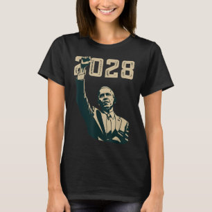 Obama  Retro Patriottische 2028 Politieke Prote T-shirt