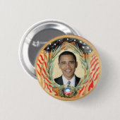 Obama Retro Style Button (Voorkant /achterkant)