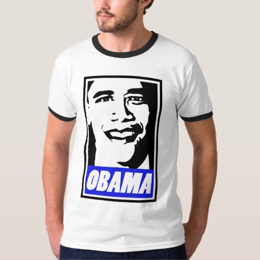 OBAMA RINGER T T-SHIRT (Voorkant)
