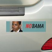 obama_roken1, NEE, BAMA Bumpersticker (Op auto)