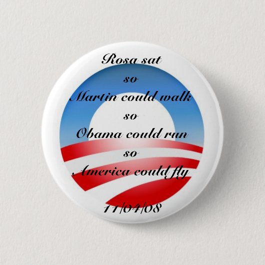 Obama Ronde Button 5,7 Cm (Voorkant)