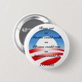Obama Ronde Button 5,7 Cm (Voorkant /achterkant)
