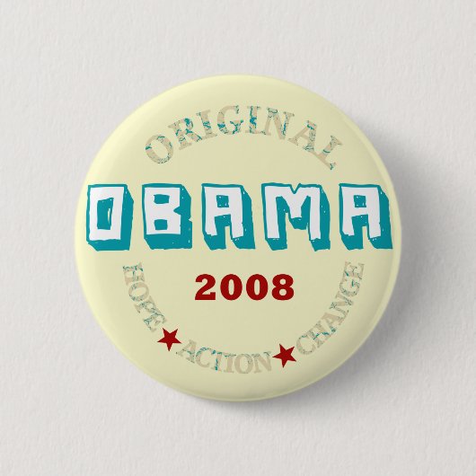OBAMA RONDE BUTTON 5,7 CM (Voorkant)