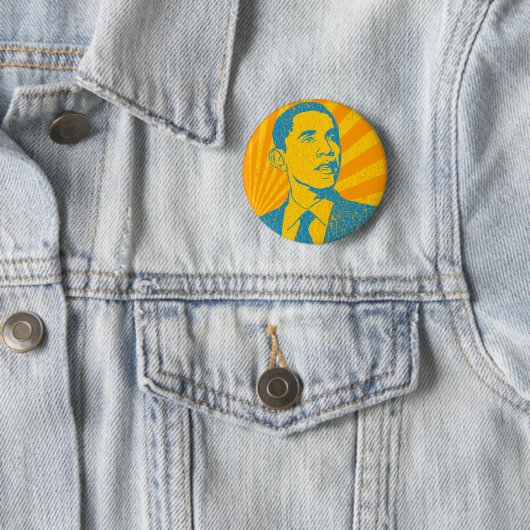 Obama  ronde button 5,7 cm (In situ)