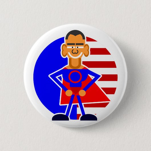 OBAMA RONDE BUTTON 5,7 CM (Voorkant)