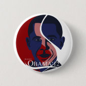 Obama Ronde Button 5,7 Cm (Voorkant)