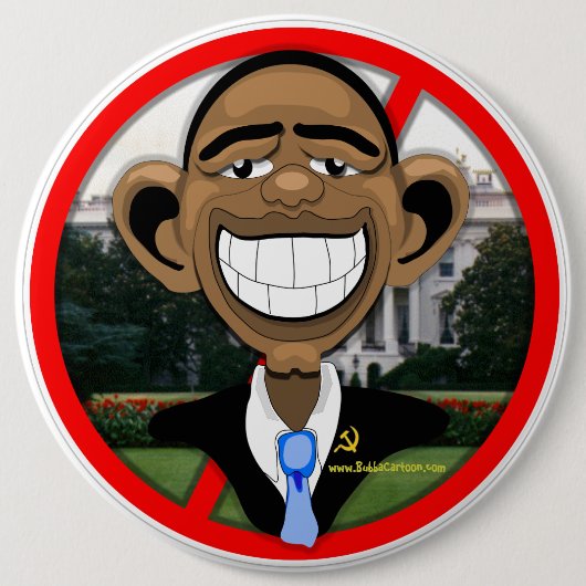 OBAMA RONDE BUTTON 6,0 CM (Voorkant)