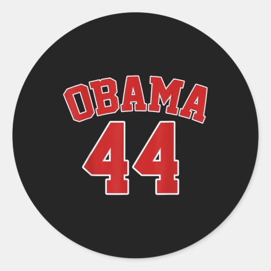 Obama Ronde Sticker (Voorkant)