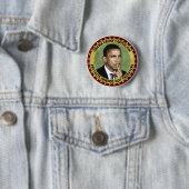 Obama rony Capitalism Ronde Button 5,7 Cm (In situ)
