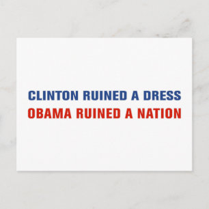 Obama ruïneerde een Natie Briefkaart