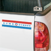 Obama satirical Dumb en Dumber Bumpersticker (Op Truck)