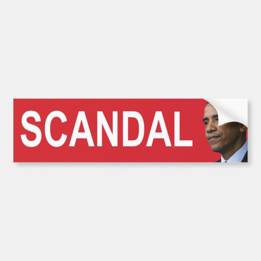 OBAMA SCANDAL Bumpersticker.pdf Bumpersticker (Voorkant)