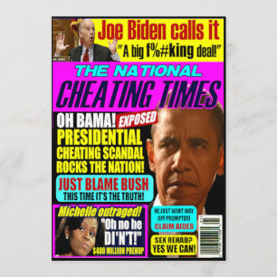 Obama Scandal Wenskaart Kaart