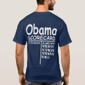 Obama Scorecard - Blame Struik T-shirt (Achterkant)