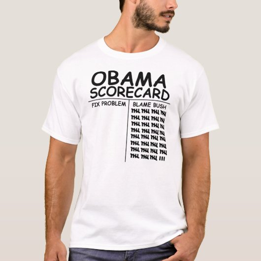 Obama Scorecard T-shirt (Voorkant)
