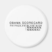 Obama-scorekaart Magneet (Voorkant)